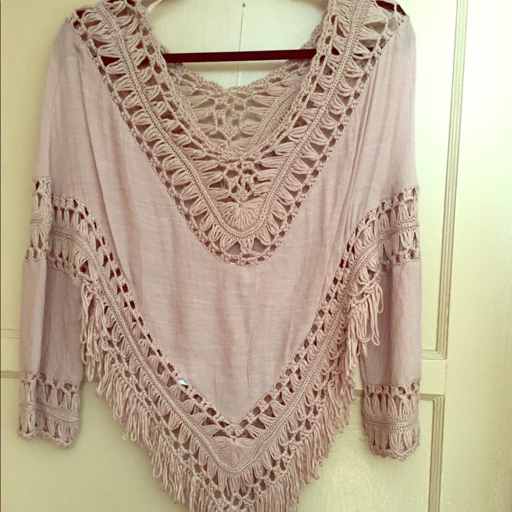Light brown poncho